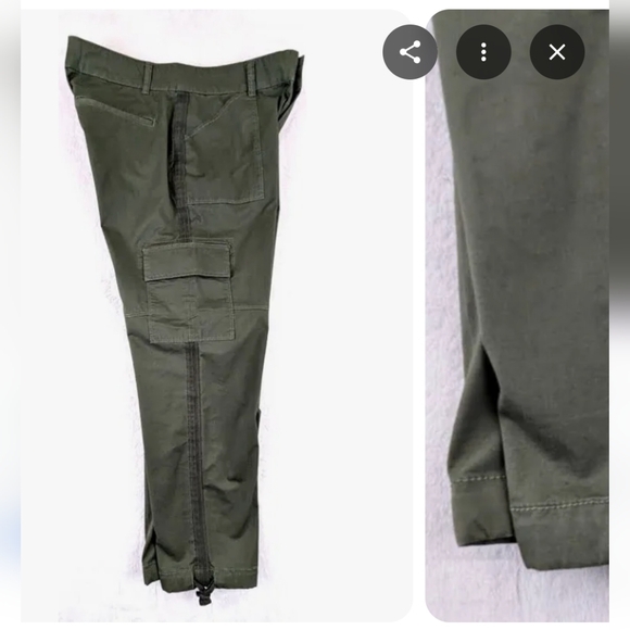 Tommy HILFIGER. Women's Olive Green Cargo, Capri  Pants - Picture 1 of 5